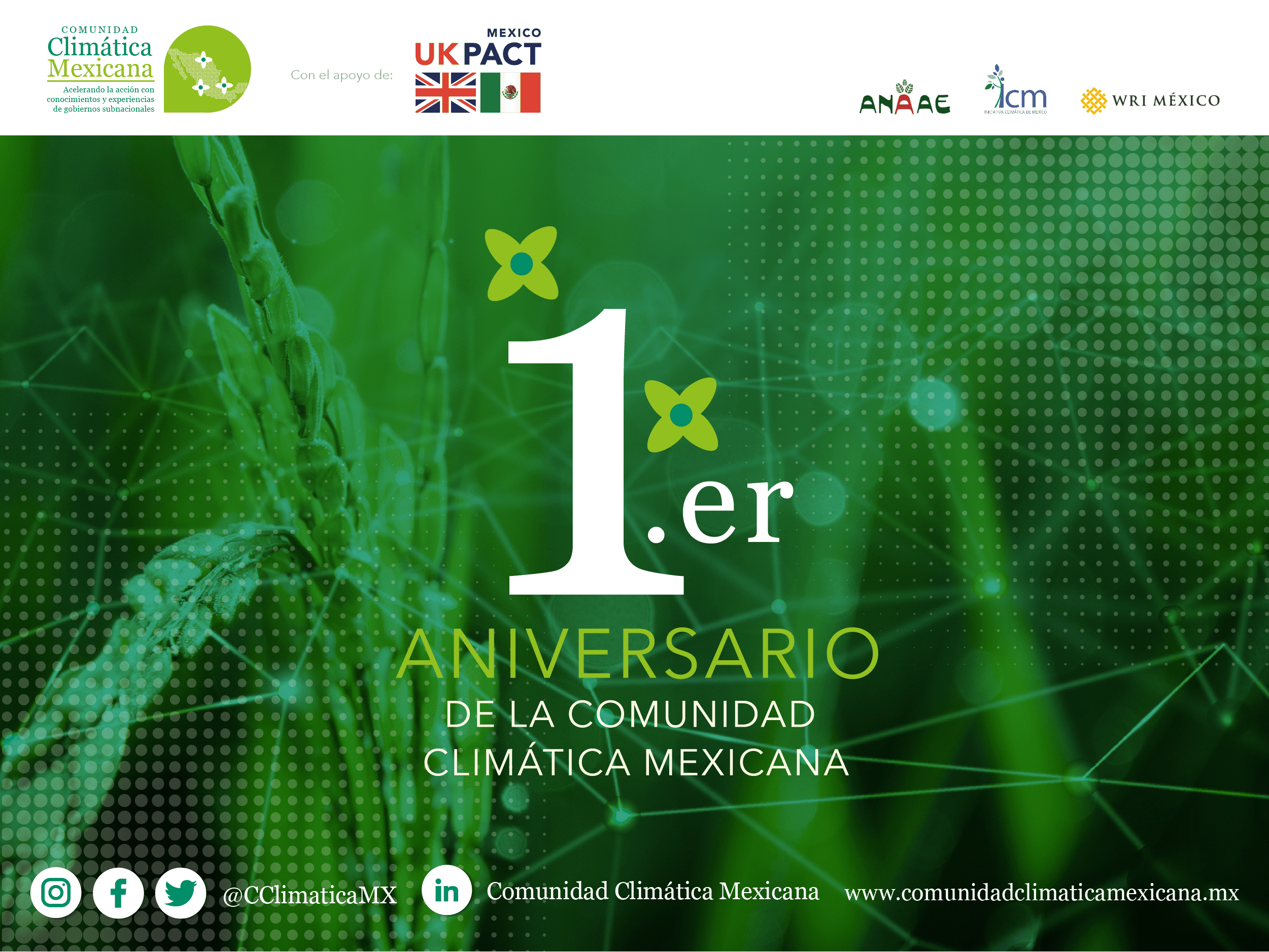 Conmemoramos un año como Comunidad Climática Mexicana