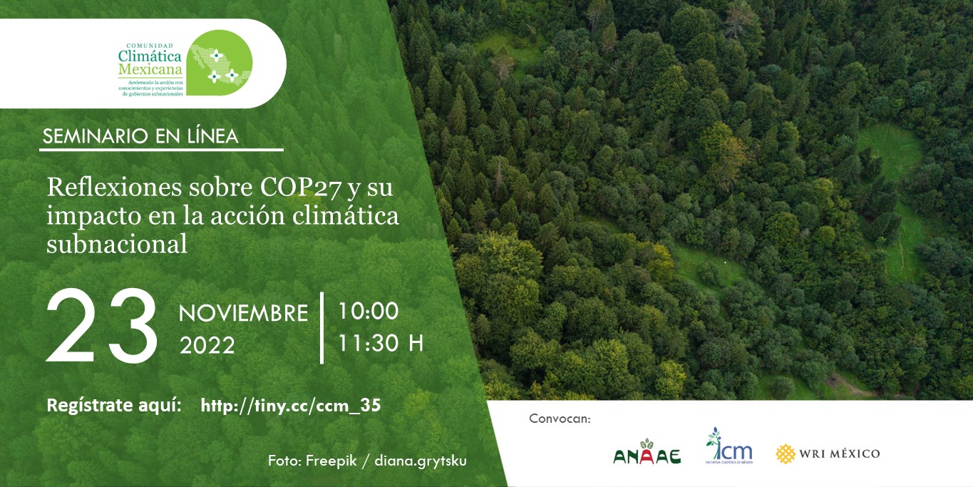 Reflexiones sobre COP27 y su impacto en la acción climática subnacional